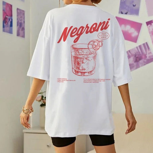 Vintage Back Printed Retro Graphic Shirt