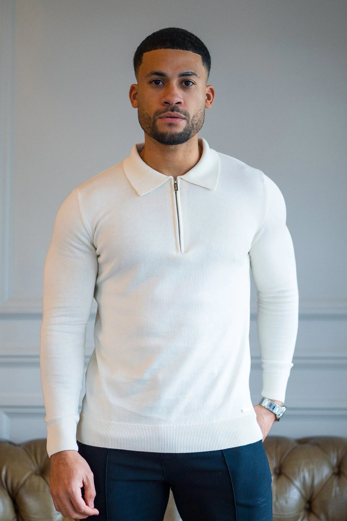 THE VIDA - LONGSLEEVE POLO - BEIGE