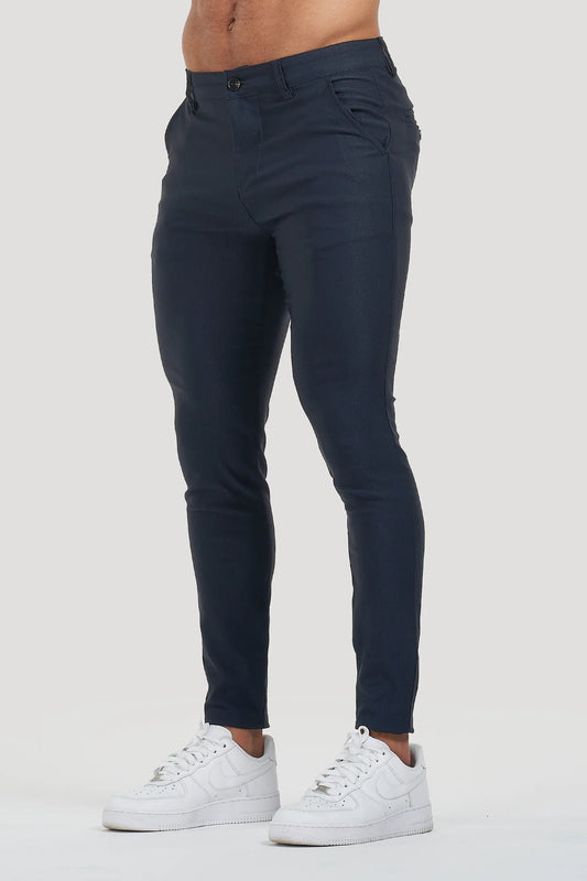 THE AVANI TROUSERS - DONKERBLAUW