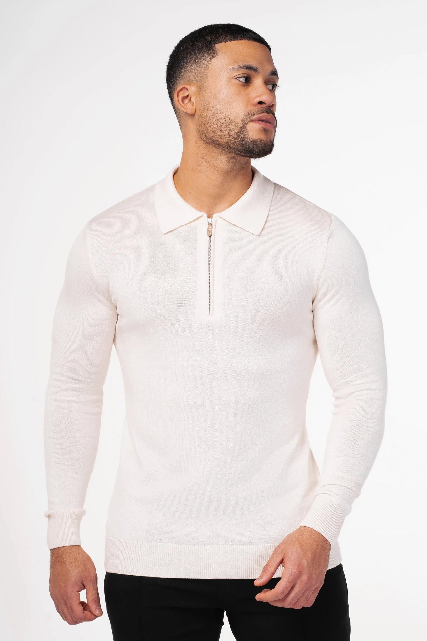 THE VIDA - LONGSLEEVE POLO - BEIGE