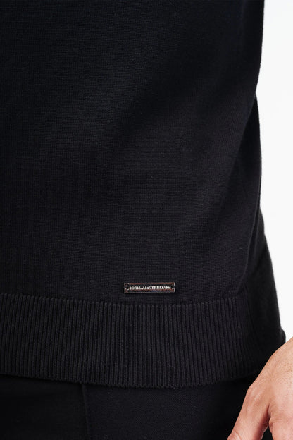 THE VIDA - LONGSLEEVE POLO - ZWART