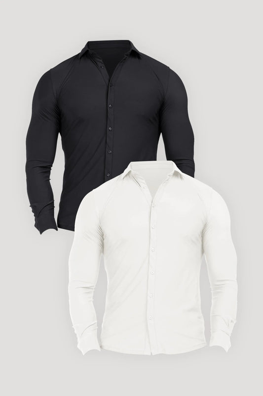 THE ATHLETIC STRETCH SHIRT BUNDLE 2-PIECE SET