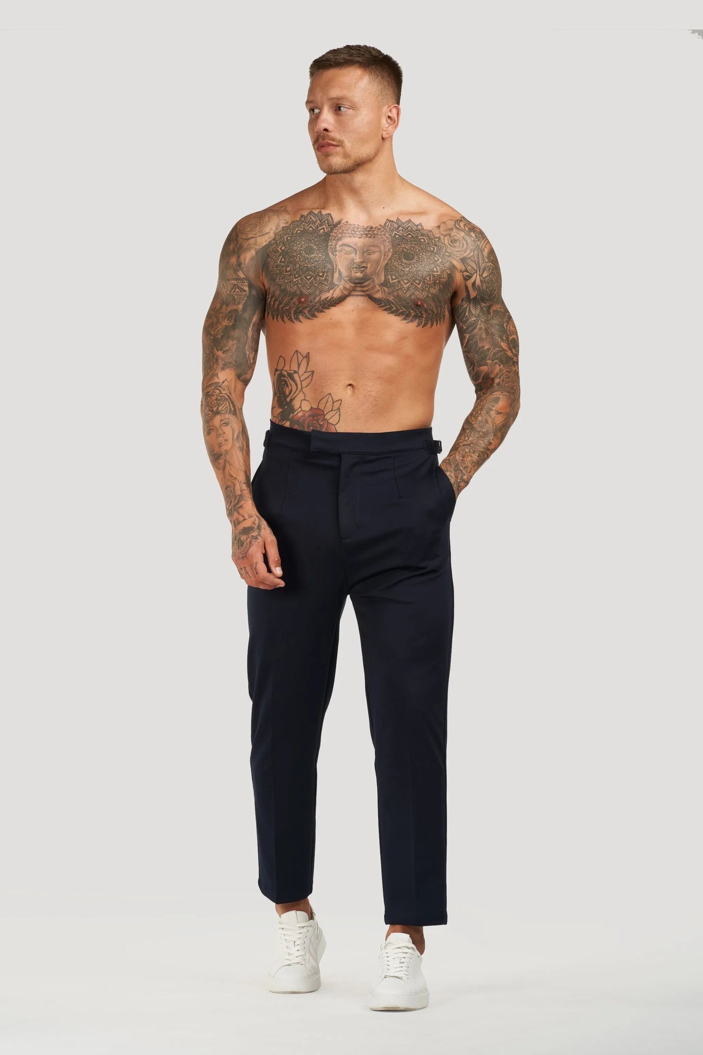 THE ALESSIO TROUSERS - NAVY BLUE