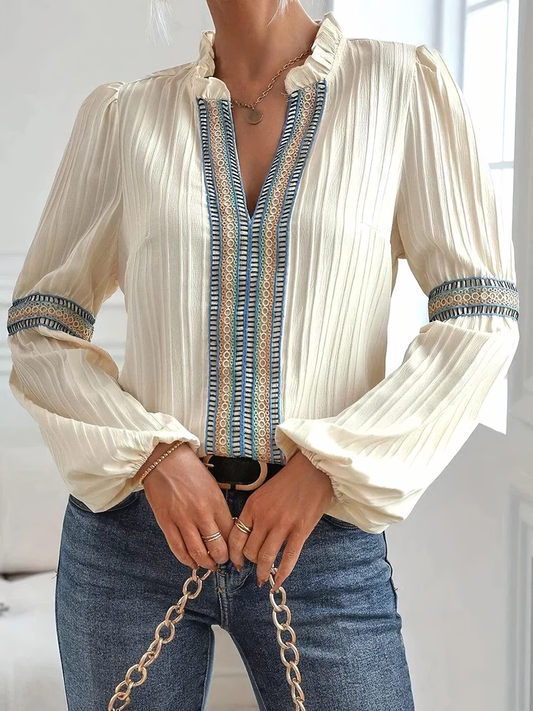 Belle-Amor | ELEGANTE GEPLOOIDE BLOUSE