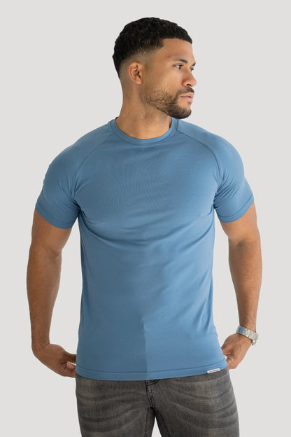 THE MUSCLE BASIC T-SHIRT - CORONET BLUE