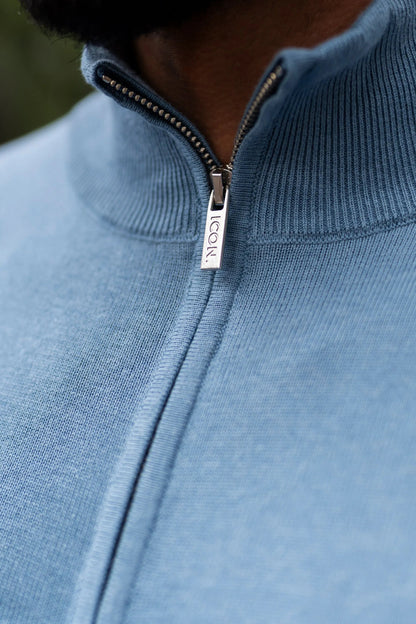 THE SANTONI HALF ZIP - CORONET BLUE