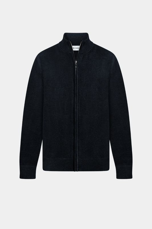 Robin™ | Black Full Zip Sweater