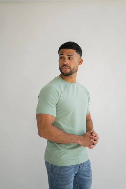 THE MUSCLE BASIC T-SHIRT - ICEBERG GREEN