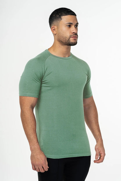 THE MUSCLE BASIC T-SHIRT - ICEBERG GREEN