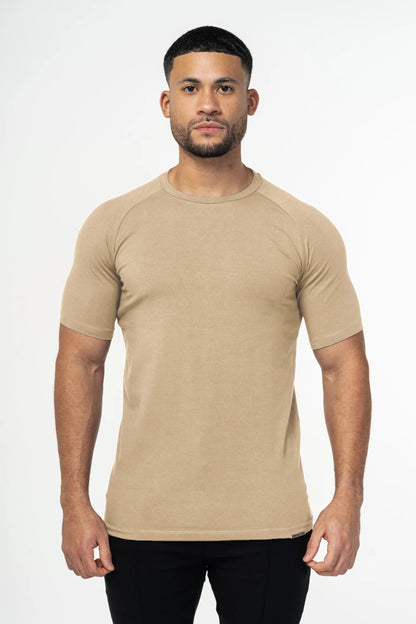 THE MUSCLE BASIC T-SHIRT - IRISH CREAM