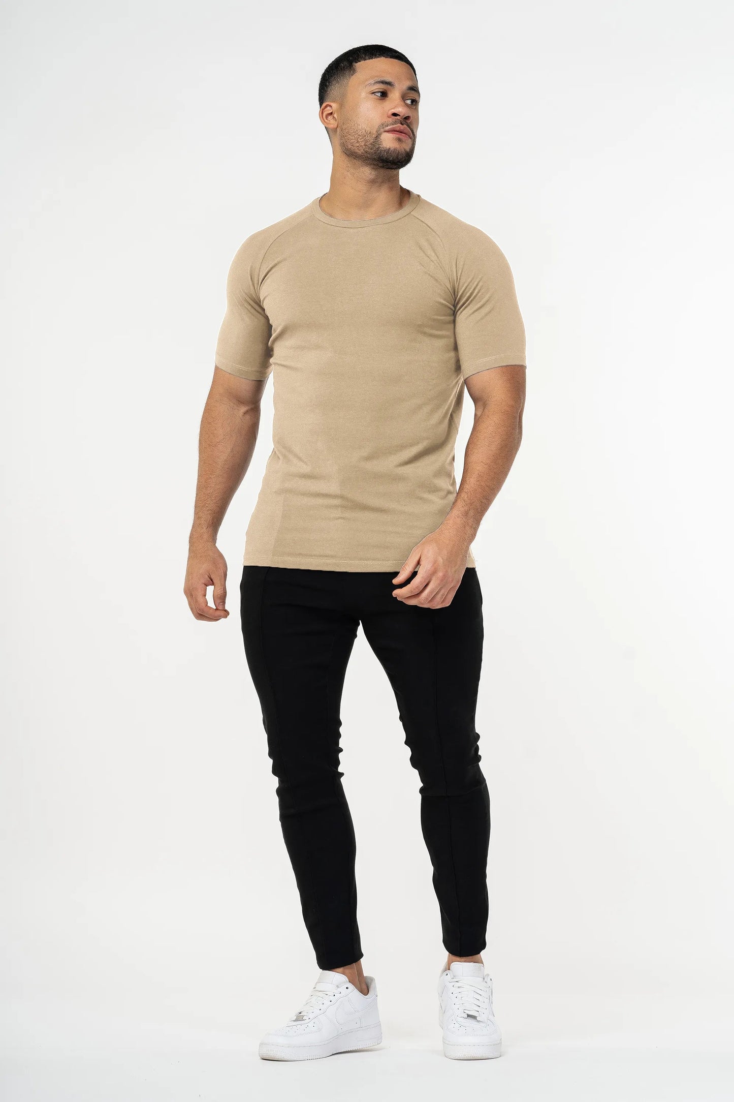 THE MUSCLE BASIC T-SHIRT - IRISH CREAM