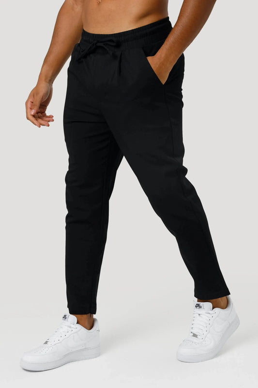 THE ELIO TROUSERS - ZWART