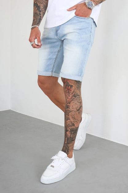 THE LORENZO SHORTS - LICHTBLAUW