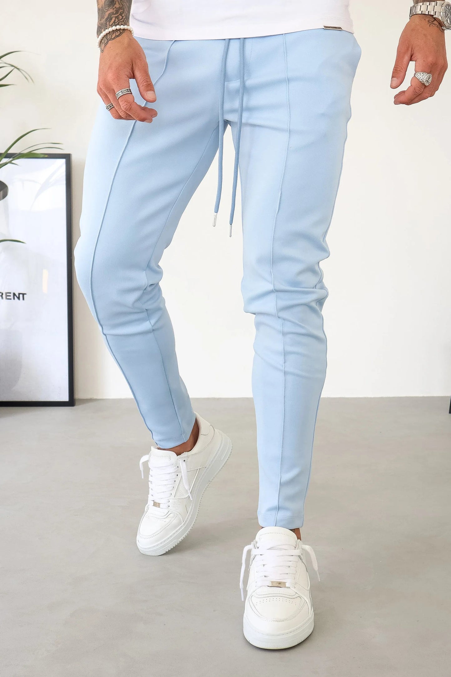 THE NOVA - TROUSERS - HEMELBLAUW