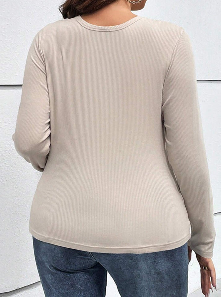 Cross-Border Sexy Hollow Button Winter Top