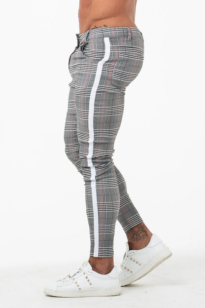 THE VIERA TROUSERS - GRIJS/WIT