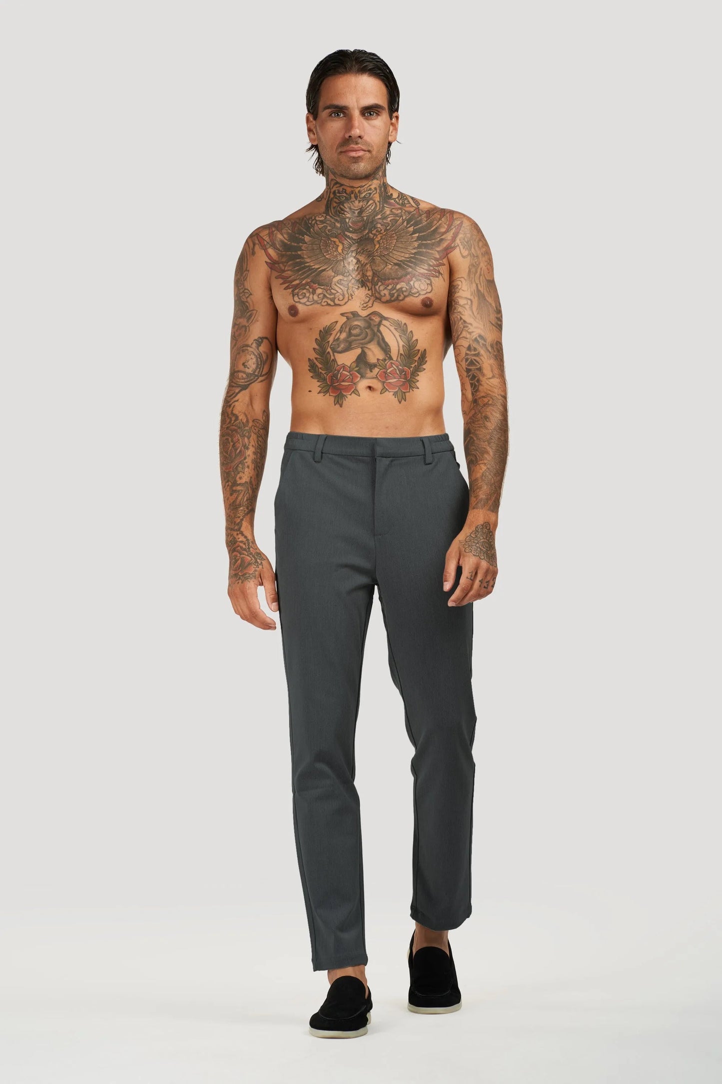 THE SILVIO TROUSERS - DARK GREY