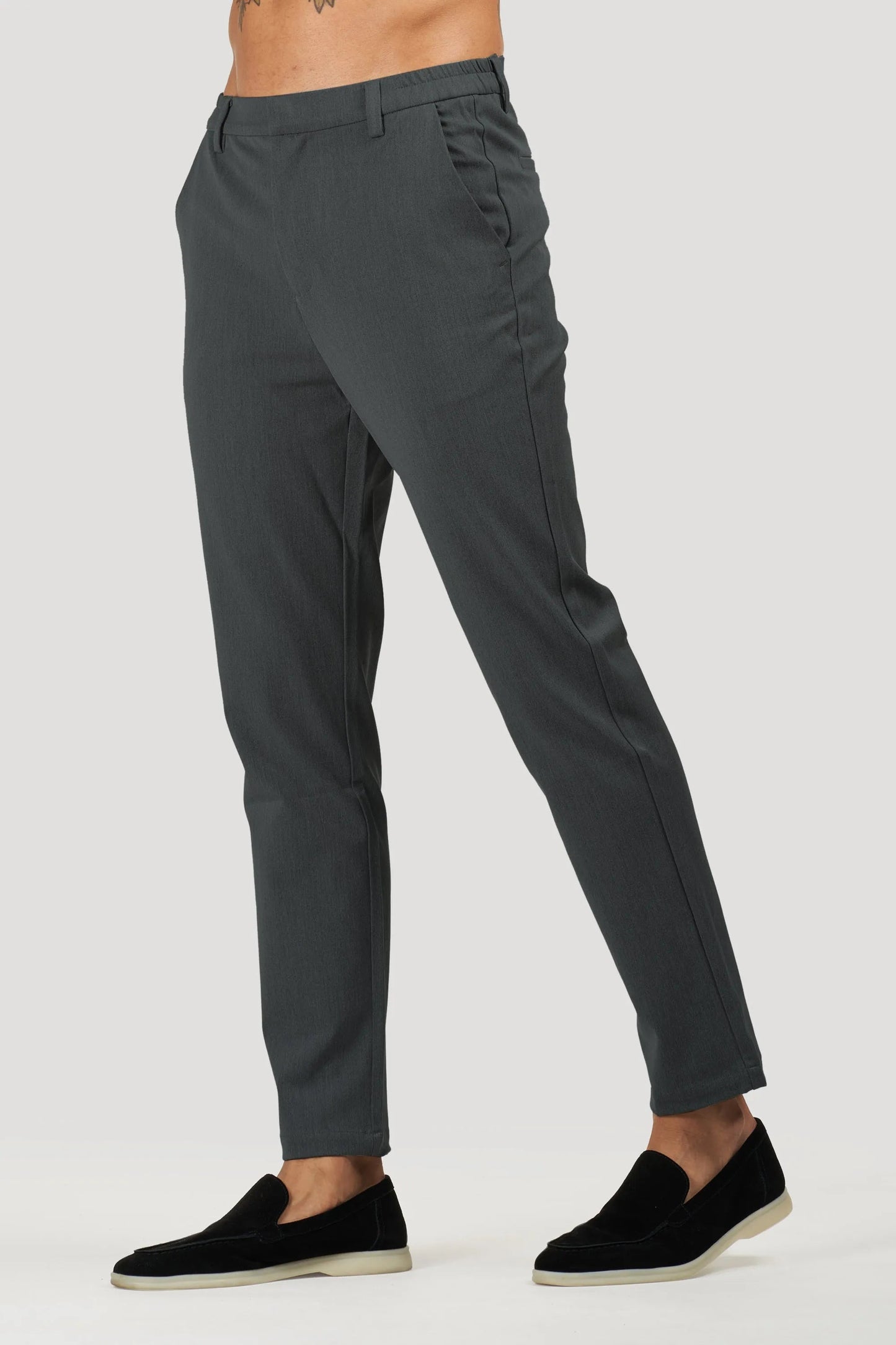 THE SILVIO TROUSERS - DARK GREY