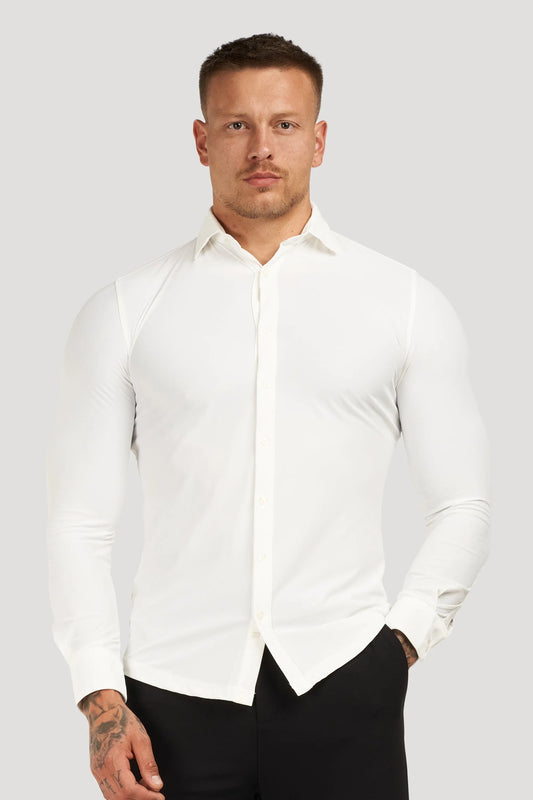 THE ATHLETIC STRETCH SHIRT - WHITE