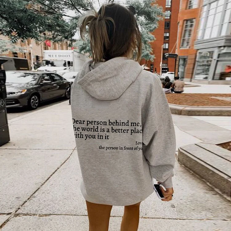 "Dear person behind me" Hoodie