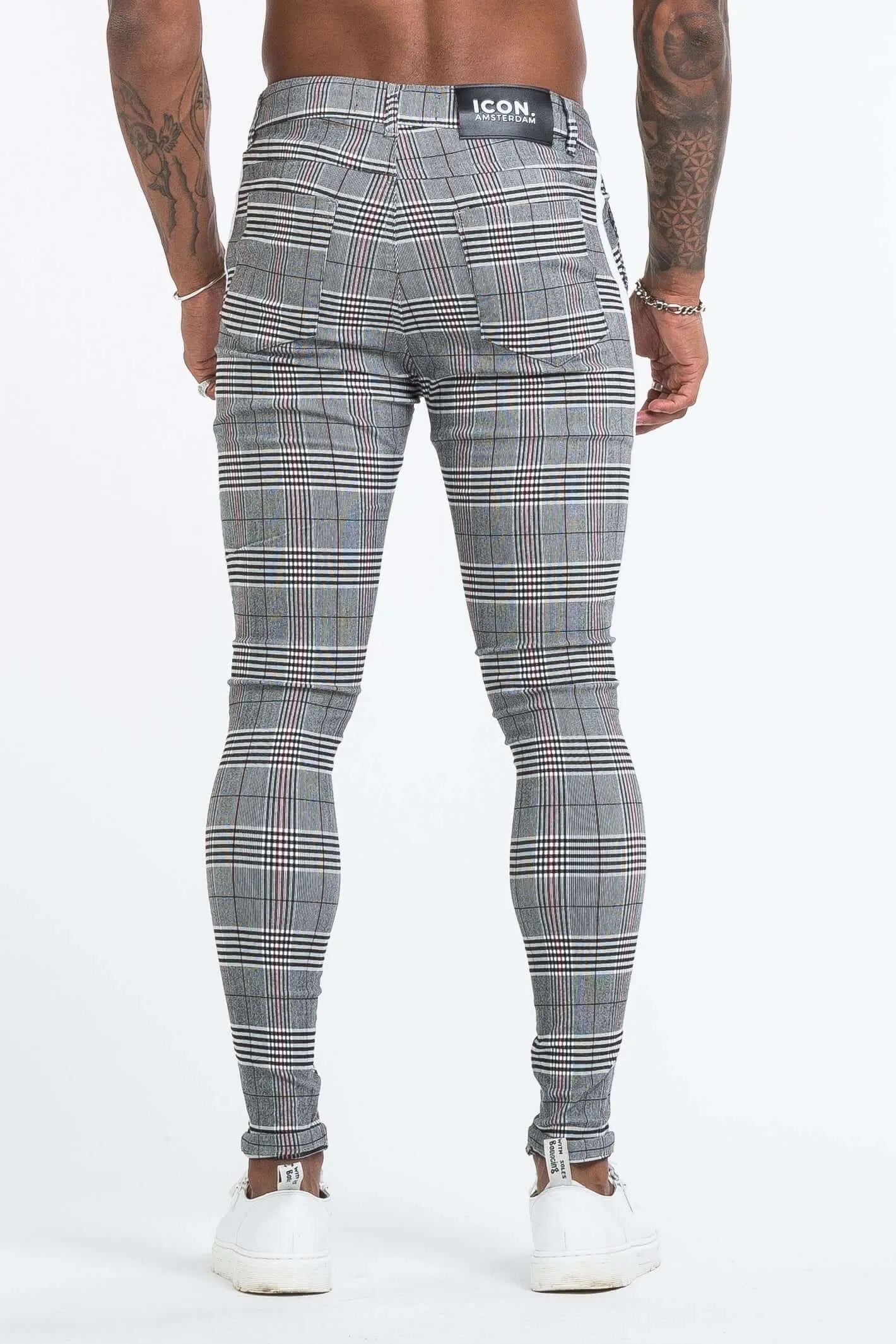 THE VIERA TROUSERS - GRIJS/WIT